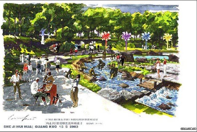 精彩的手繪效果圖