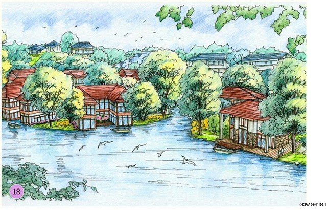 精彩的手繪效果圖