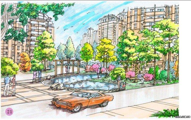 精彩的手繪效果圖