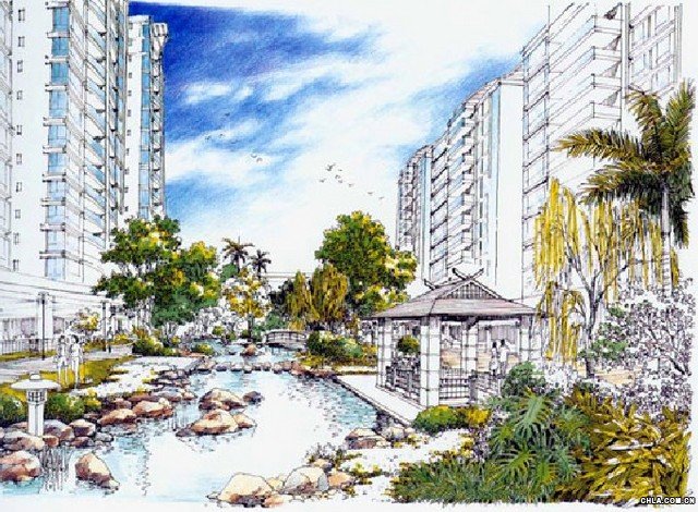 精彩的手繪效果圖