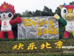 北京世界花卉展“福娃福?！庇慰停▓D）