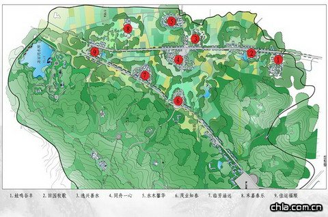 綿竹市棚花村自然村落總體布局圖