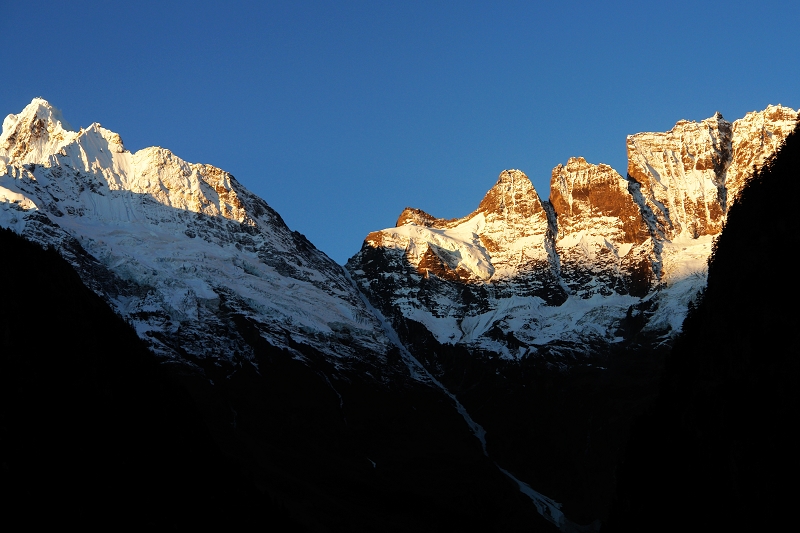 在雨崩村看到的梅里