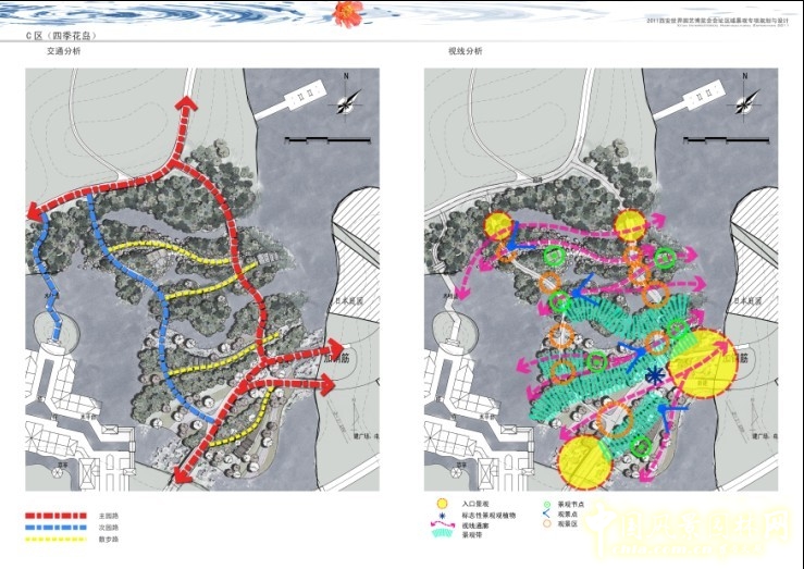 盛葉夏樹 世園會 景觀規劃 交通視線