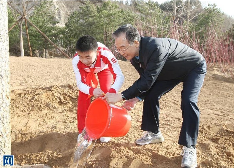 胡錦濤 義務(wù)植樹(shù) 永定河