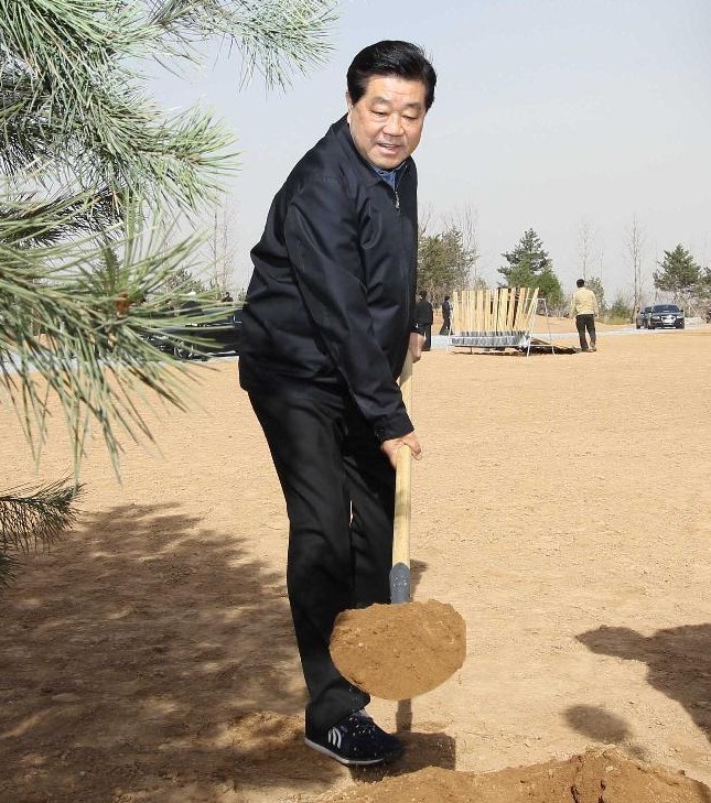 賈慶林 義務(wù)植樹(shù) 永定河 園博會(huì)