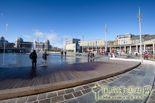 英國城市公園 水景 景觀 噴泉 世界園林 中國風景園林網