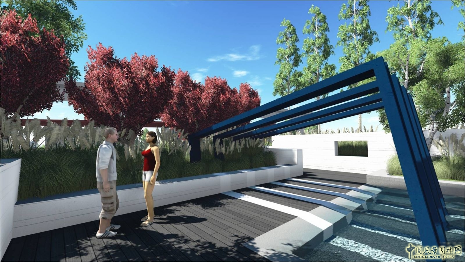 北京園博會設計師廣場 獲獎作品 流動的窗 顧志凌 景觀設計 中國風景園林網