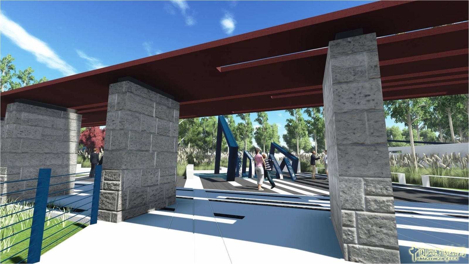 北京園博會設(shè)計師廣場 獲獎作品 流動的窗 顧志凌 景觀設(shè)計 中國風(fēng)景園林網(wǎng)