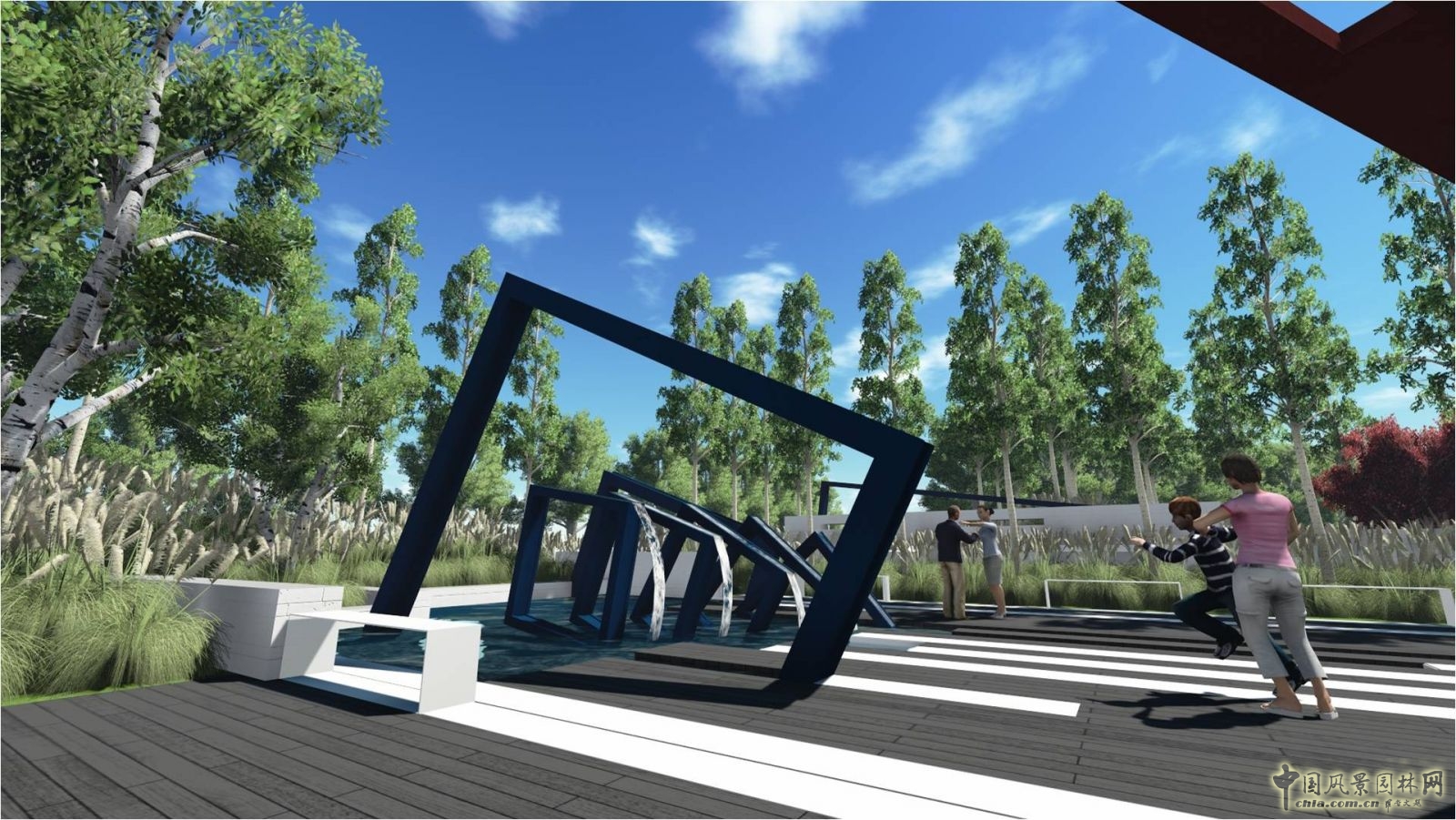 北京園博會設(shè)計師廣場 獲獎作品 流動的窗 顧志凌 景觀設(shè)計 中國風(fēng)景園林網(wǎng)