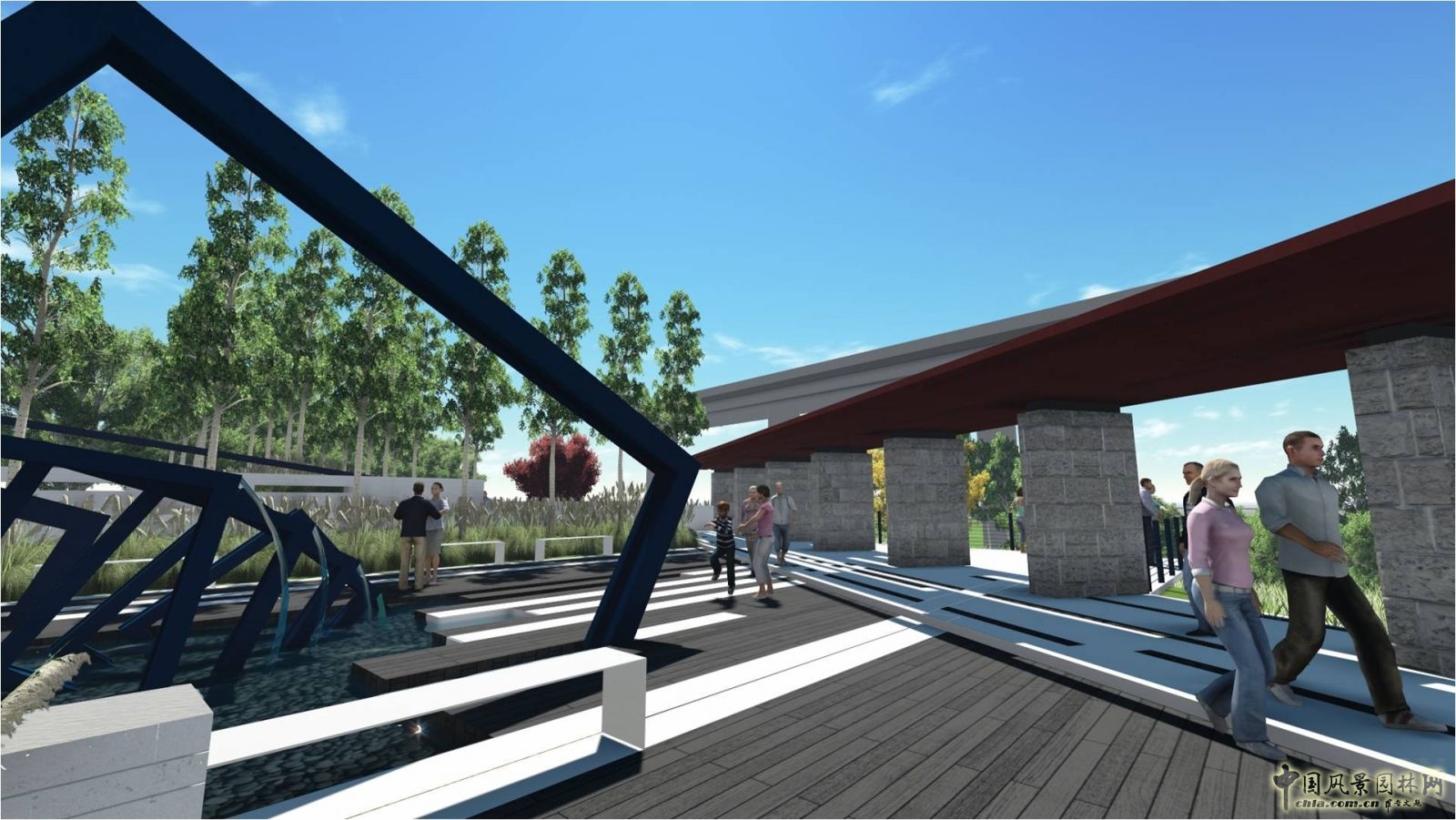 北京園博會設(shè)計師廣場 獲獎作品 流動的窗 顧志凌 景觀設(shè)計 中國風(fēng)景園林網(wǎng)