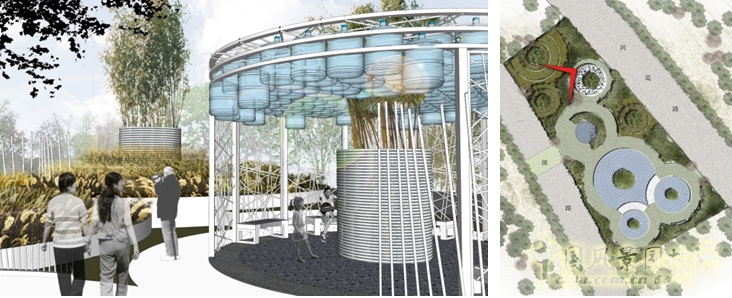北京園博會 設計師廣場 獲獎 作品 郭明 點滴園 中國風景園林網