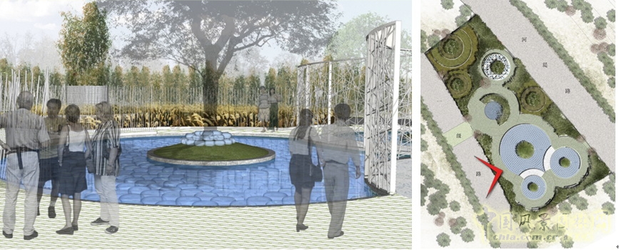 北京園博會(huì) 設(shè)計(jì)師廣場(chǎng) 獲獎(jiǎng) 作品 郭明 點(diǎn)滴園 中國(guó)風(fēng)景園林網(wǎng)