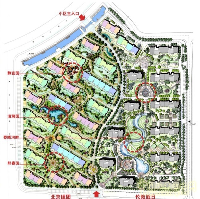 天津奧林匹克花園 景觀 景觀提升 景觀布局 規劃設計