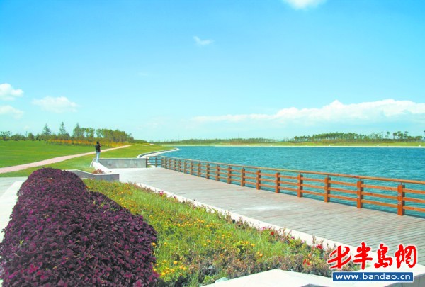 山東 膠州灣 海月湖 景點 景觀工程 中國風景園林網