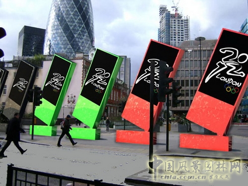 倫敦奧運會大膽嘗試多米諾骨牌屏幕造型 規劃設計 世界園林 中國風景園林網