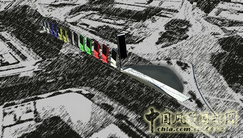 倫敦奧運會大膽嘗試多米諾骨牌屏幕造型 規劃設計 世界園林 中國風景園林網