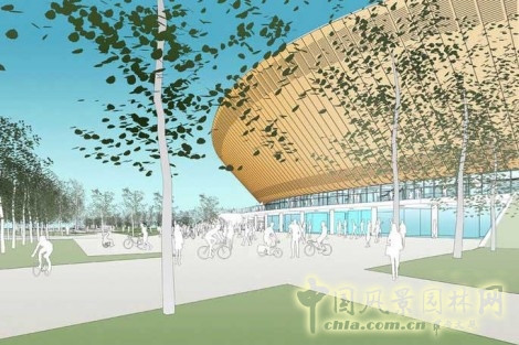 倫敦奧林匹克自行車館 中國風景園林網