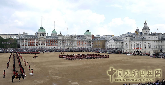 英國皇家騎兵衛隊閱兵場 中國風景園林網