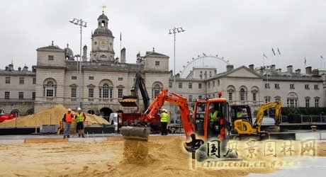 英國皇家騎兵衛隊閱兵場 中國風景園林網