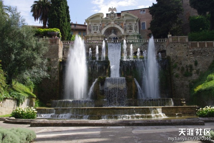 埃斯特莊園 噴泉 百泉宮 圣杯噴泉 園林設計