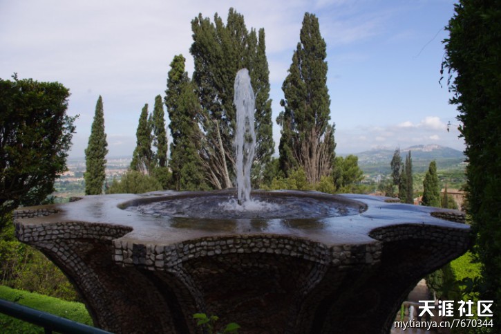 埃斯特莊園 噴泉 百泉宮 圣杯噴泉 園林設計