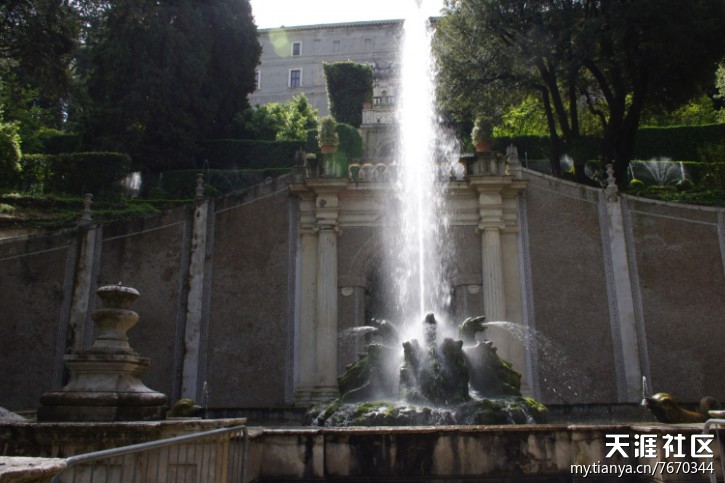 埃斯特莊園 噴泉 百泉宮 圣杯噴泉 園林設計