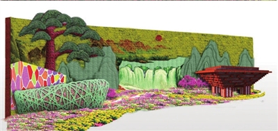 超級花籃 天安門廣場 國慶 立體花壇 中國風景園林網
