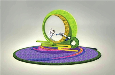 超級花籃 天安門廣場 國慶 立體花壇 中國風景園林網