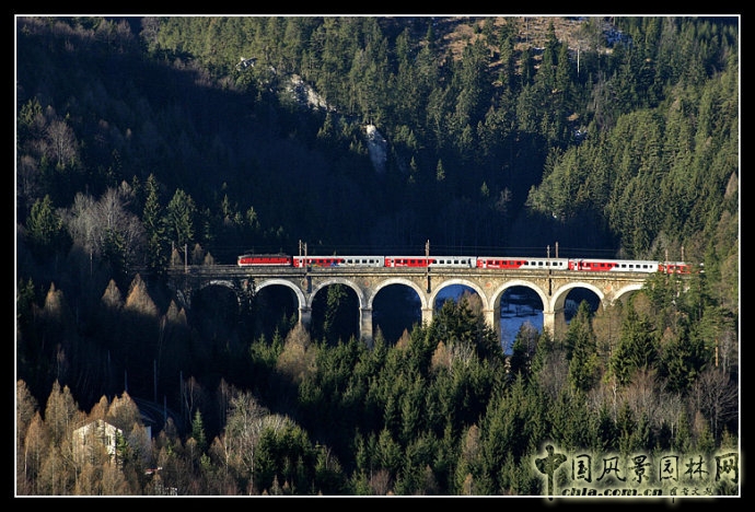 塞默靈鐵路 中國風景園林網