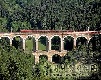 塞默靈鐵路 中國風景園林網