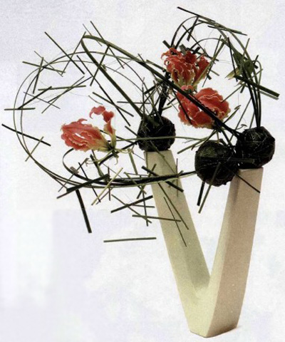 插花 作品 謝明