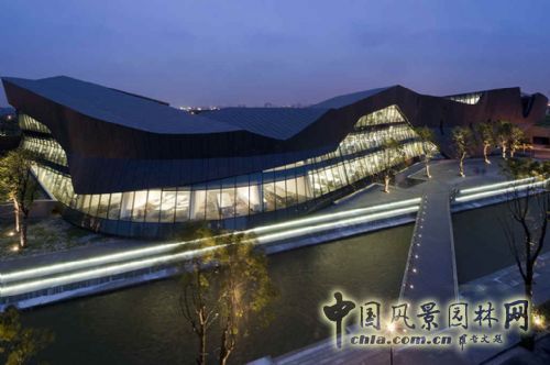 空中花海 國內 最大 屋頂花園 巨人網絡總部 中國風景園林網