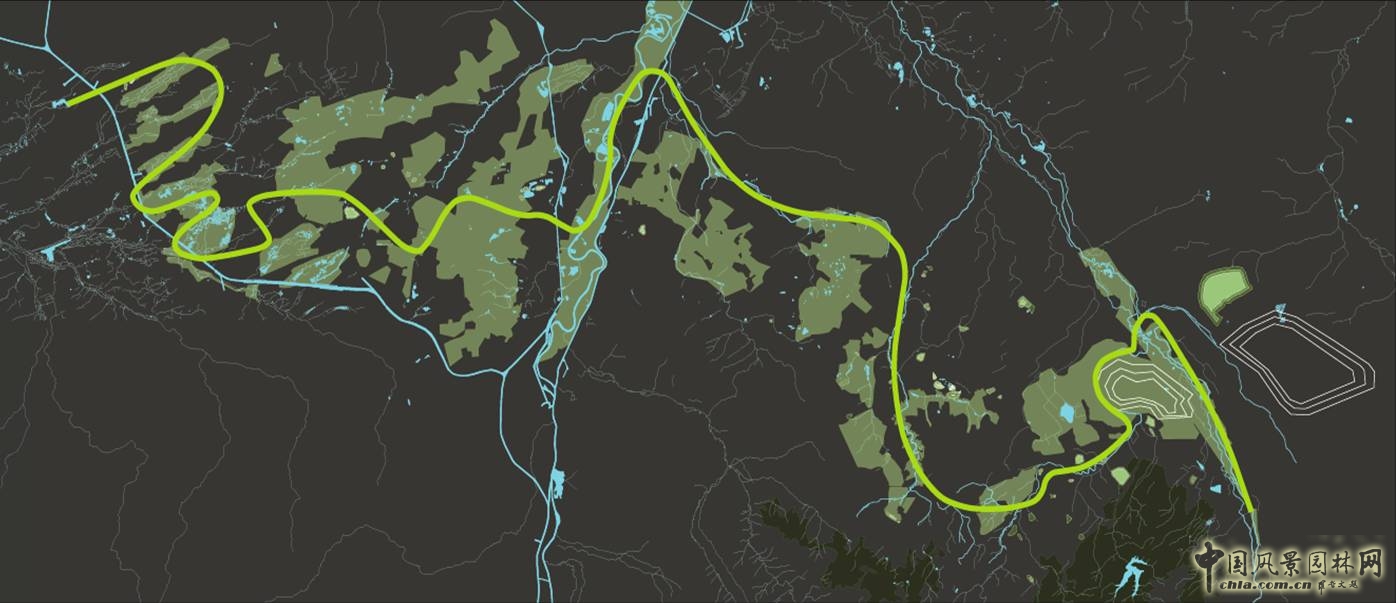 綠色之路:一體化的所有自然開放的空間