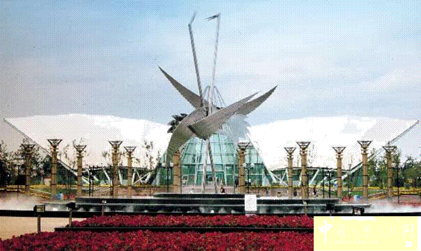 劉秀晨 綠色的云 北京 國際雕塑園 中國風景園林網