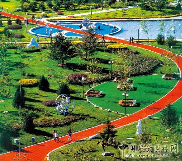 劉秀晨 綠色的云 北京 國際雕塑園 中國風景園林網