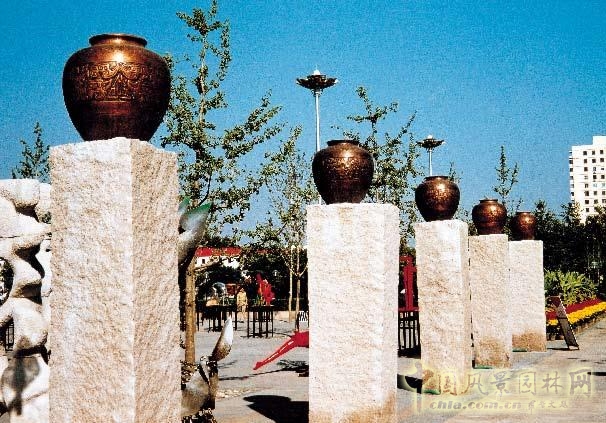 劉秀晨 綠色的云 北京 國際雕塑園 中國風景園林網