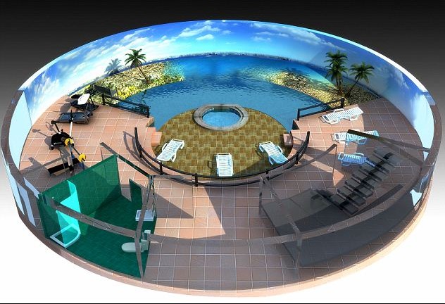 “世界末日避難所”內將配備室內游泳池。