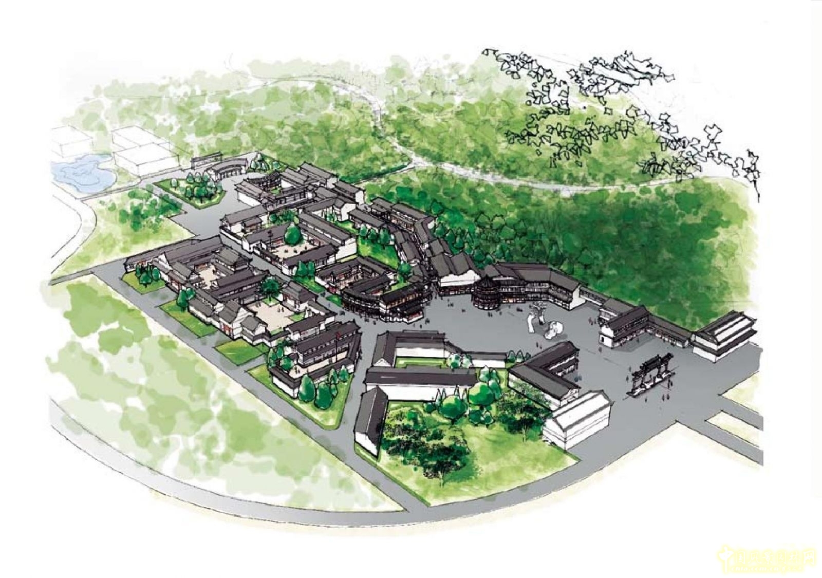 劉秀晨 綠色的云 費縣石苑 規劃設計 中國風景園林網