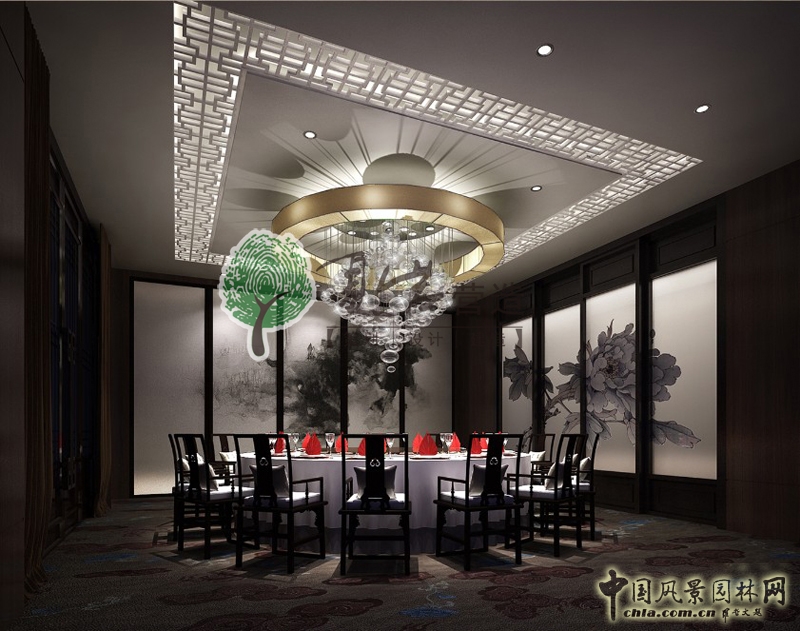 洛神賦煙雨清風普通包房