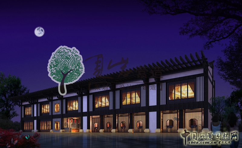 洛神賦煙雨清風外立面