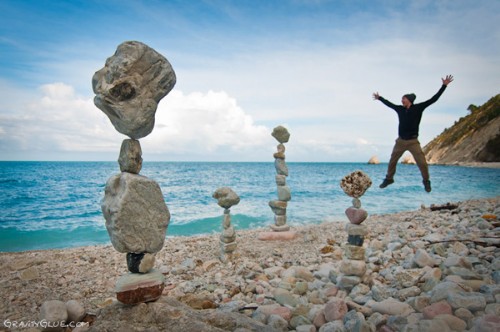 滲透出禪道的疊石藝術