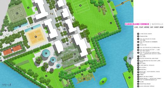 景觀設(shè)計案例美國納什維爾市坎伯蘭角 公共綠地|規(guī)劃設(shè)計 中國風景園林網(wǎng)