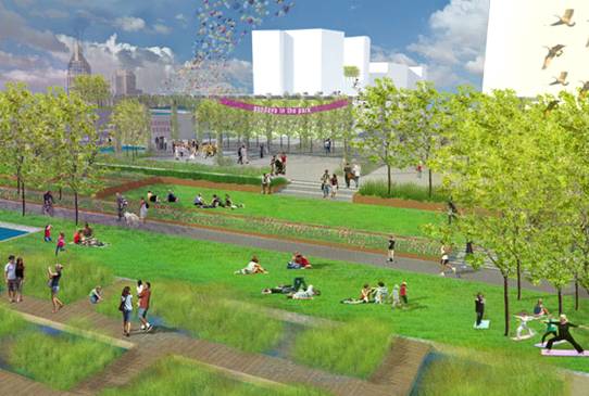 景觀設(shè)計案例美國納什維爾市坎伯蘭角  公共綠地|規(guī)劃設(shè)計 中國風景園林網(wǎng)  