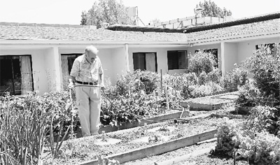 在克萊蒙“朝圣地”社區(qū)的有機菜園