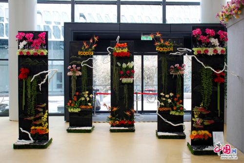    主展館花卉造景