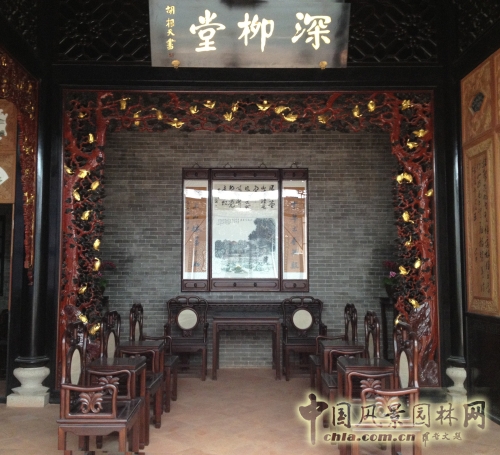 松鶴延年花罩（仿建）