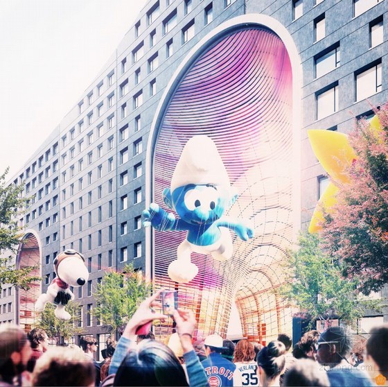 美國底特律市中心重建項目設計