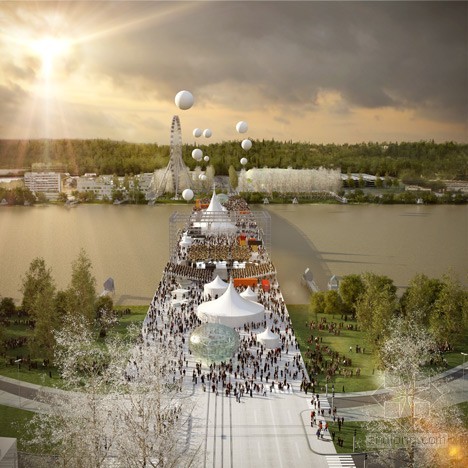 OMA設計的法國波爾多新大橋