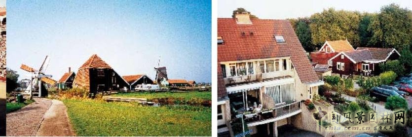 阿姆斯特丹"荷蘭風車公園"    荷蘭花農住宅